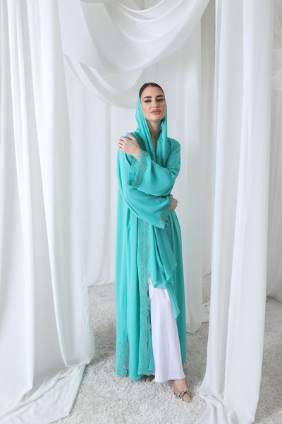Nour Abaya in Turquoise