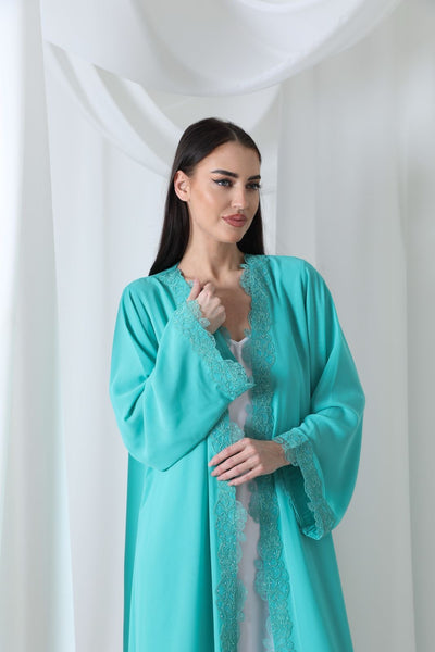 Nour Abaya in Turquoise