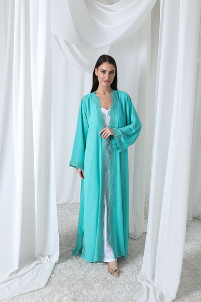 Nour Abaya in Turquoise