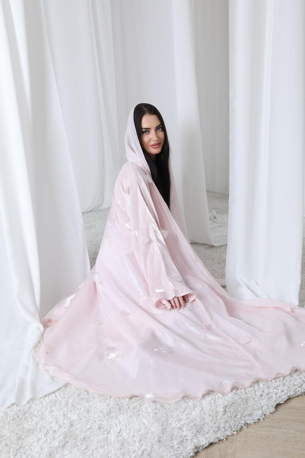 Sabrina Abaya in  pink